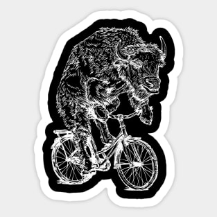 SEEMBO Bison Cycling Bicycle Cyclist Bicycling Biking Biker Bike Sticker